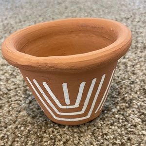 Small Terracotta Decorative Pot